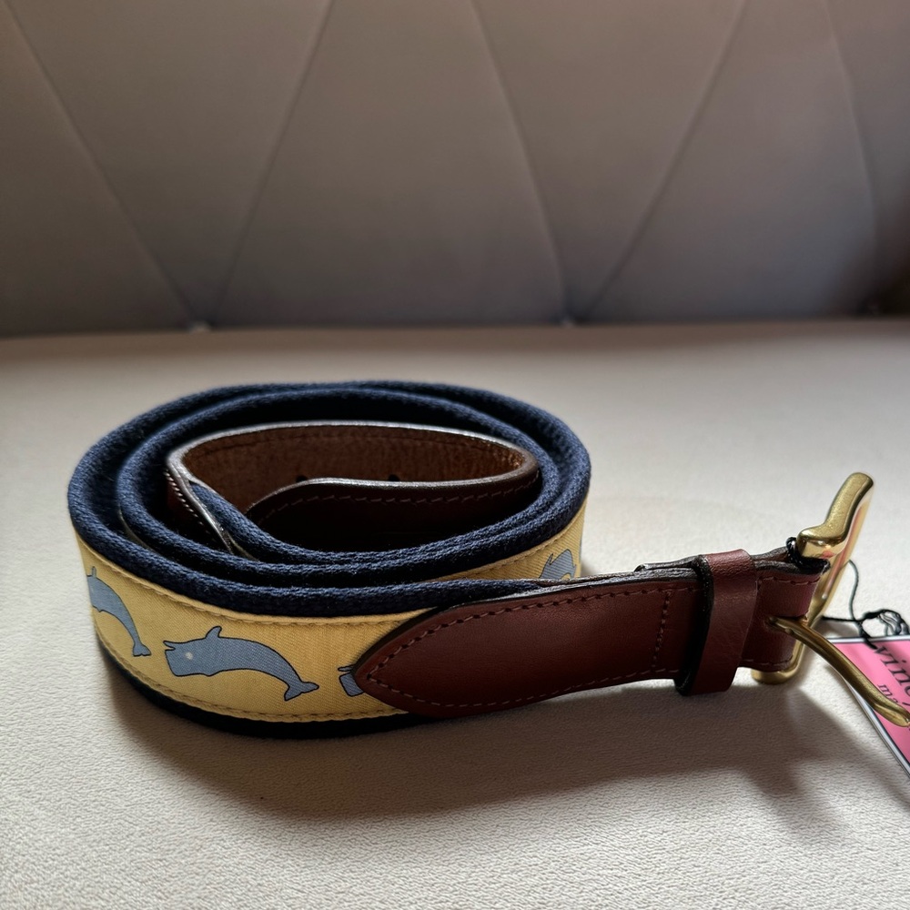 vineyard vines belt Limited-Edition Head Of The Charles® Canvas Club Belt Sz 36